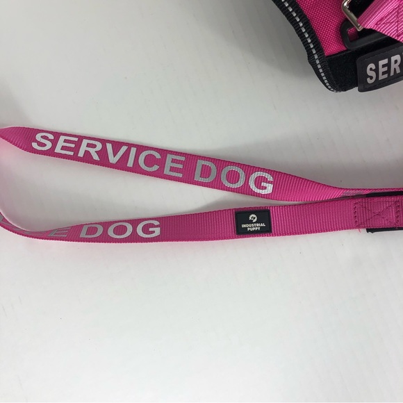 Industrial Puppy Reflective Service Dog Harness & Leash - Picture 7 of 10